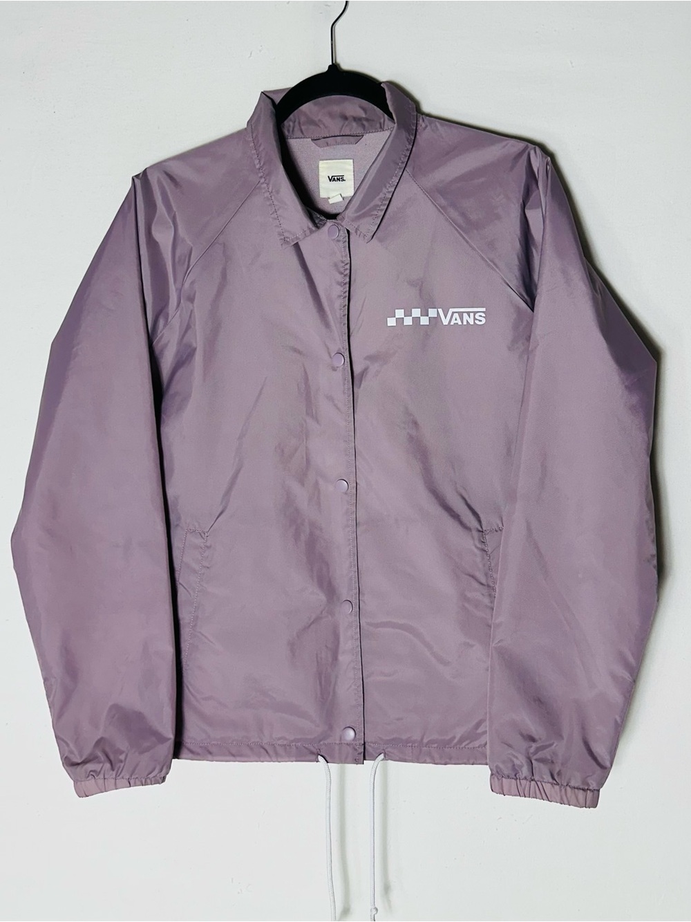 Vans Purple Coach's Jacket Medium M Skate Streetwear Nylon Windbreaker Gorpcore